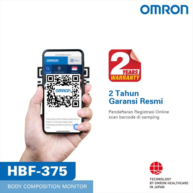 KARADA SCAN OMRON HBF-375 TIMBANGAN DIGITAL BODY COMPOSITION