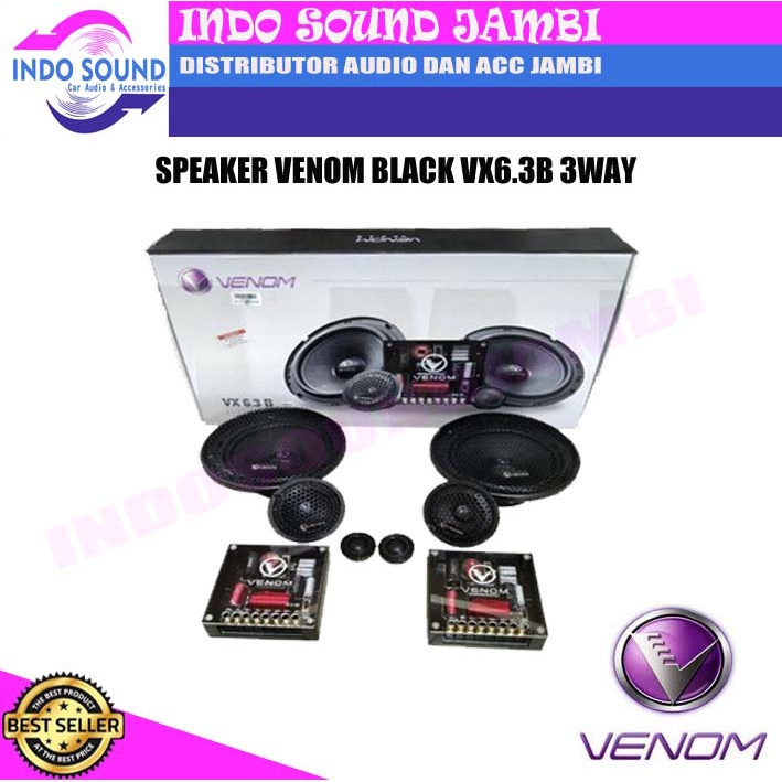 SPEAKER VENOM BLACK VX6.3B 3WAY