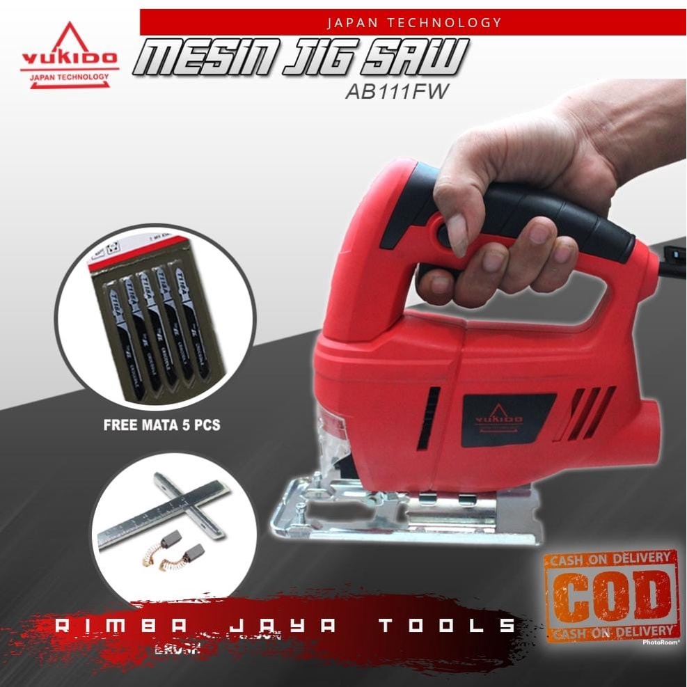 JIGSO Mesin Jigsaw Gergaji Triplek Kayu Jig Saw Laser YUKIDO - Perlengkapan Rumah > Alat Pertukangan
