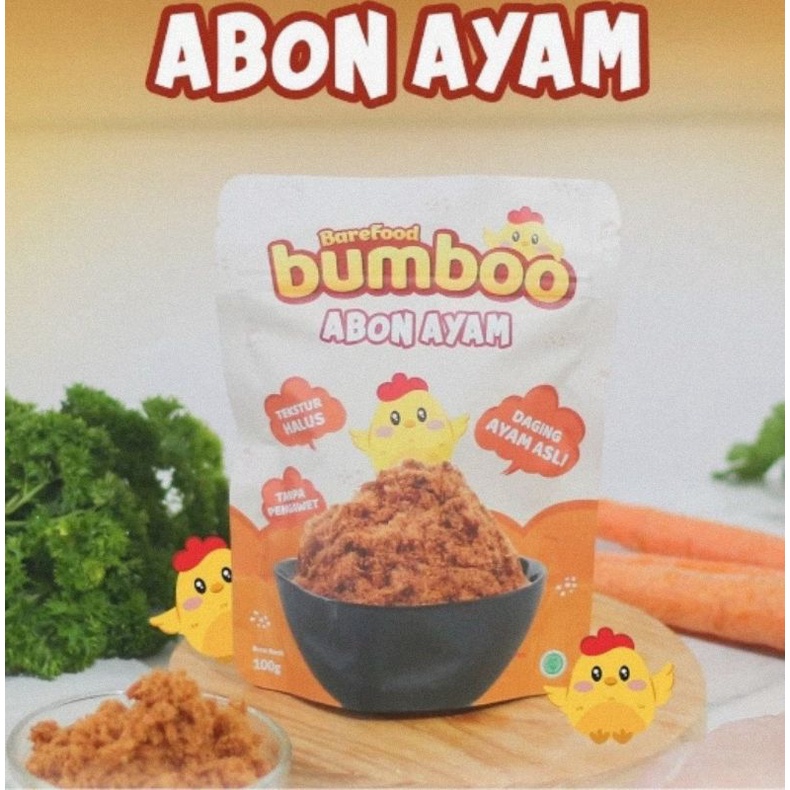 Barefood Bumboo Abon Asli Tanpa MSG &amp; Pengawet- MPASI Bayi &amp; Anak 100 gr