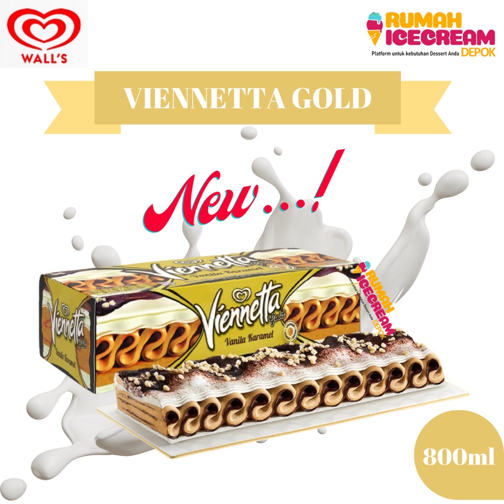 Eskrim Walls / Ice Cream Viennetta Gold 800ml