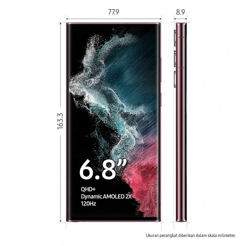 Handphone SAMSUNG GALAXY S22 Ultra 5G 12/256GB - Garansi Resmi