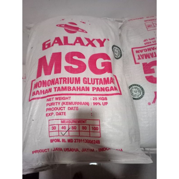 

micin galaxy 1 sak /monosodium glutamat 1 sak