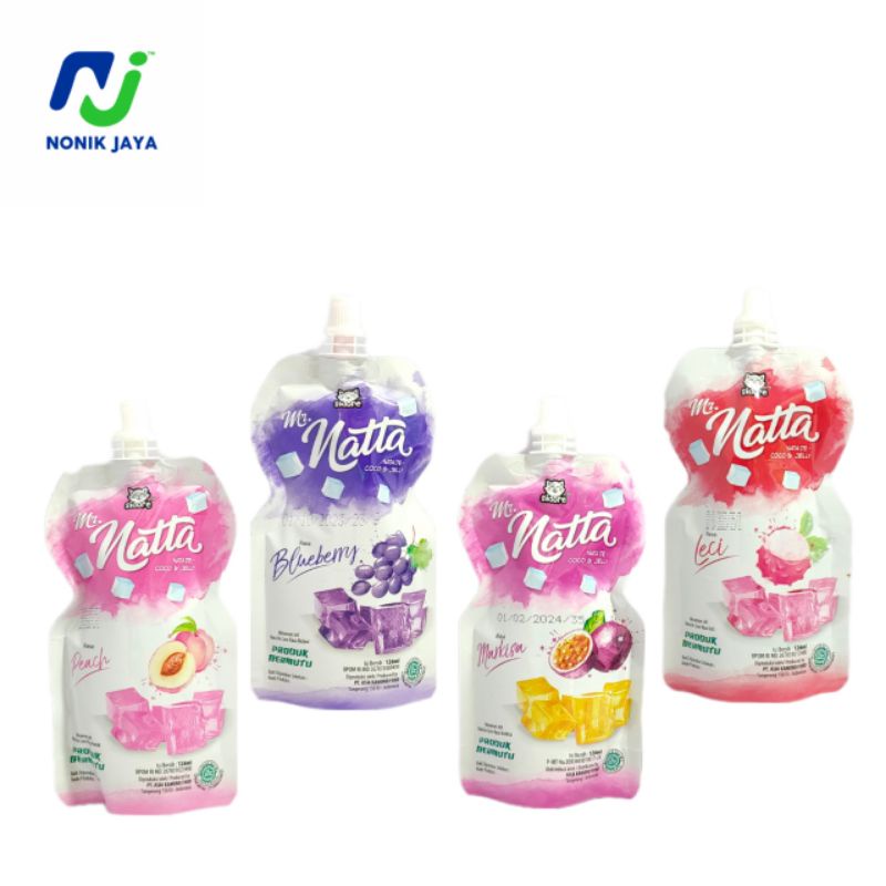 Mr. Natta | Natadecoco &amp; Jelly Aneka Rasa Pouch Isi 5 Pcs