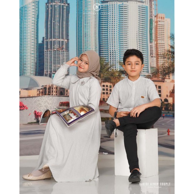 TERBARU✔SARIMBIT AINUN DRESS KIDS BY NADHEERA LUXURY