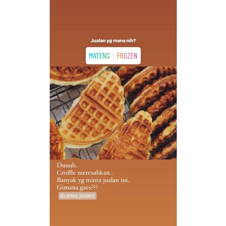 Adonan 30gr Frozen Croissant Margarin Bonpatis Croffle