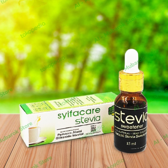

[BISA COD] Gula Cair Non Calorie STEVIA 15 ml / Natural Stevia Sweetener