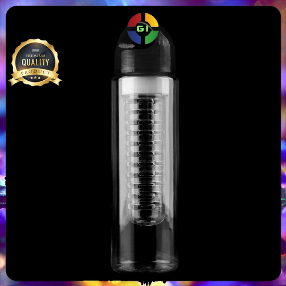 Botol Minum Infuser BPA Free 700ml Black