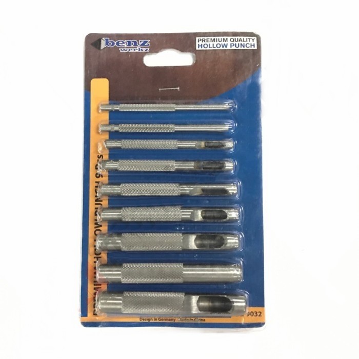 

Kol Benz Bz-9032 Alat Plong Kulit Set 9Pcs - Punch Leather Bor Plong 9 Pcs