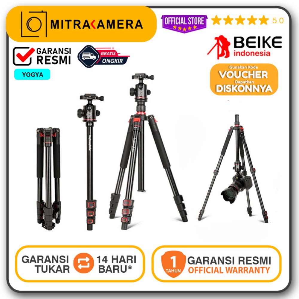 Beike Q530 Q 530 Tripod w/ Ballhead Monopod Kamera