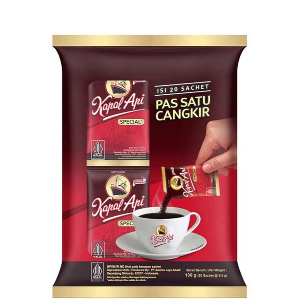 

Kapal Api Kopi Bubuk Special 20Sachet X 6.5gr