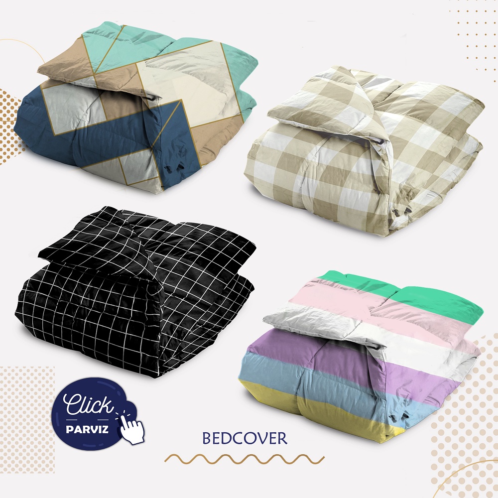 Bedcover only 180x220 double plain/polos Aesthetic