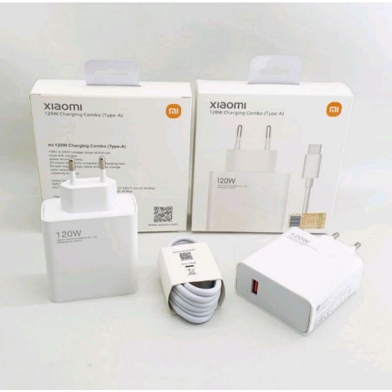 CHARGEE XIAOMI TURBO CHARGING TYPE C 120 WATT ADAPTOR + KABEL