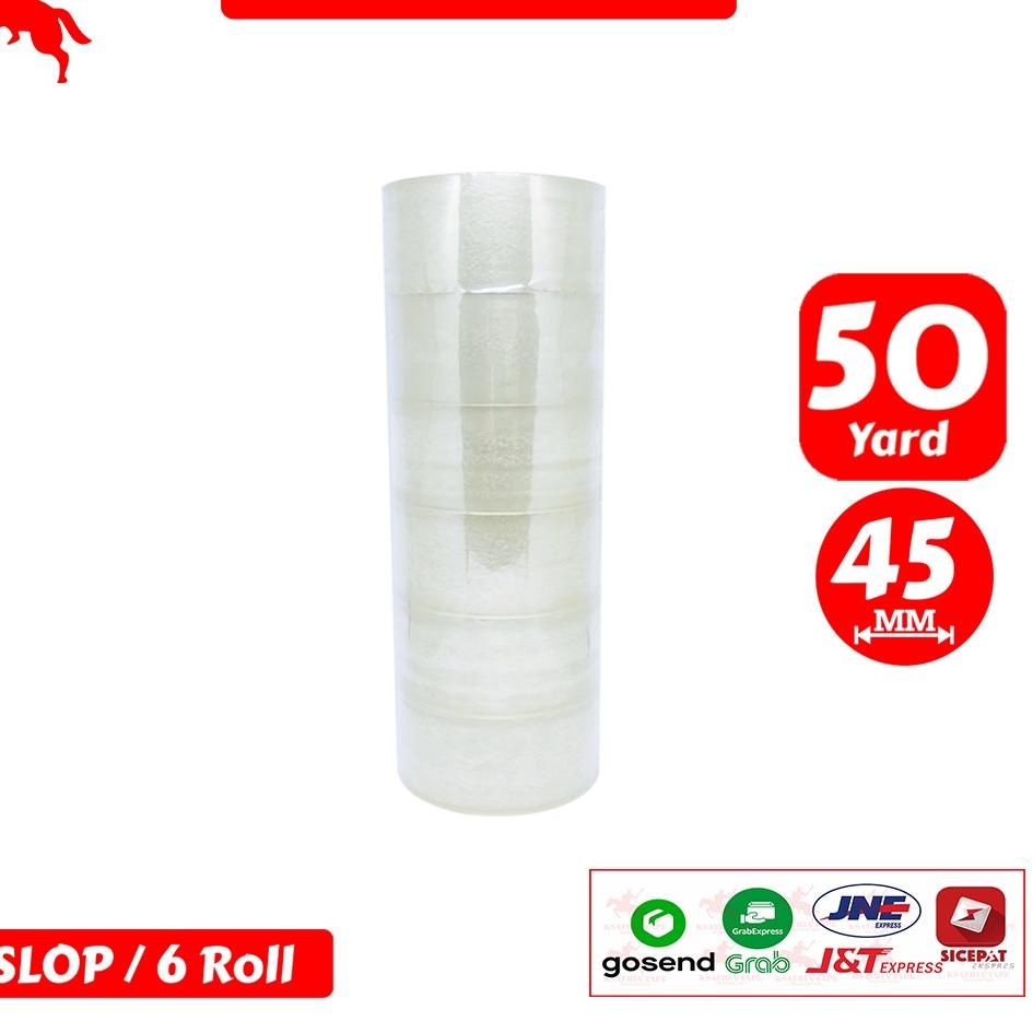 

Super Pembelian Lakban OPP Tape / Lakban Bening KSATRIA Tape 50 Yard (1 Slop)