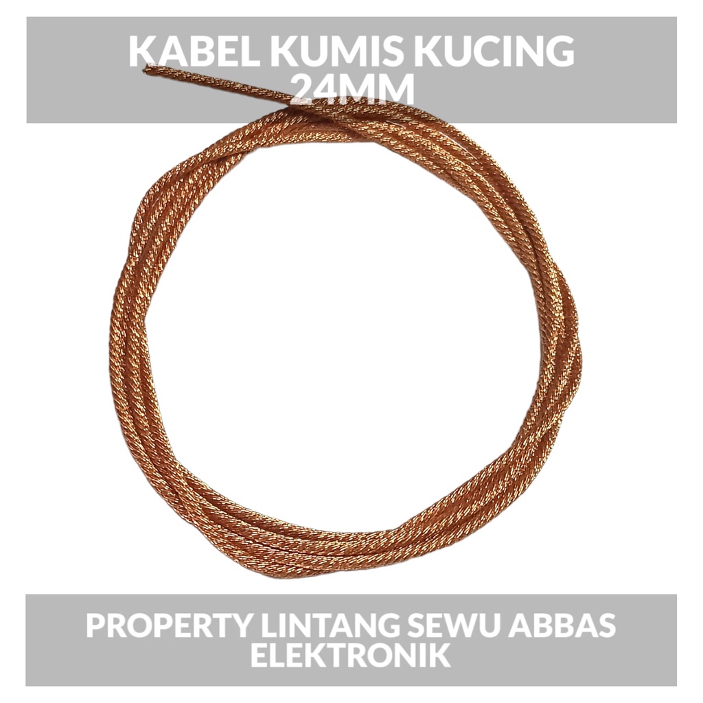 KABEL SPEAKER BENANG TEMBAGA KUMIS KUCING 50CM