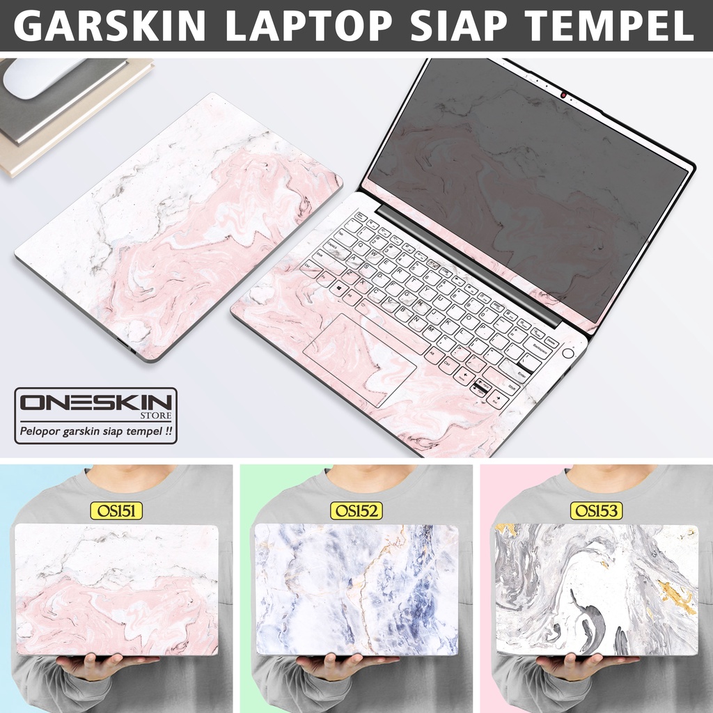 Garskin Sticker Laptop Protector Macbook Full Body Bottom Bezel Palmrest Skin Marble Pattern