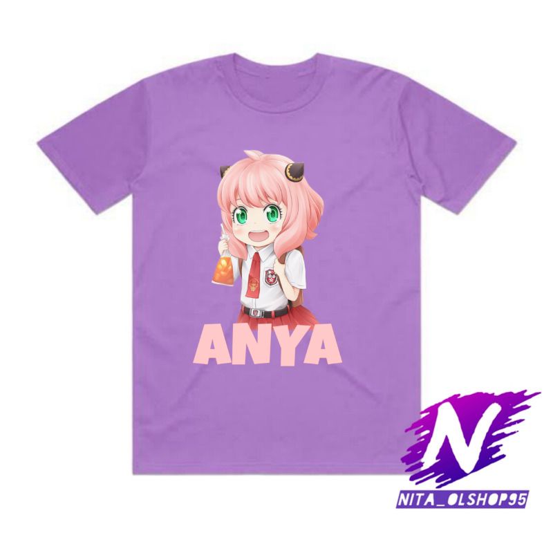 baju anak kaos anak anya forger anya lucu chibi anya sekolah