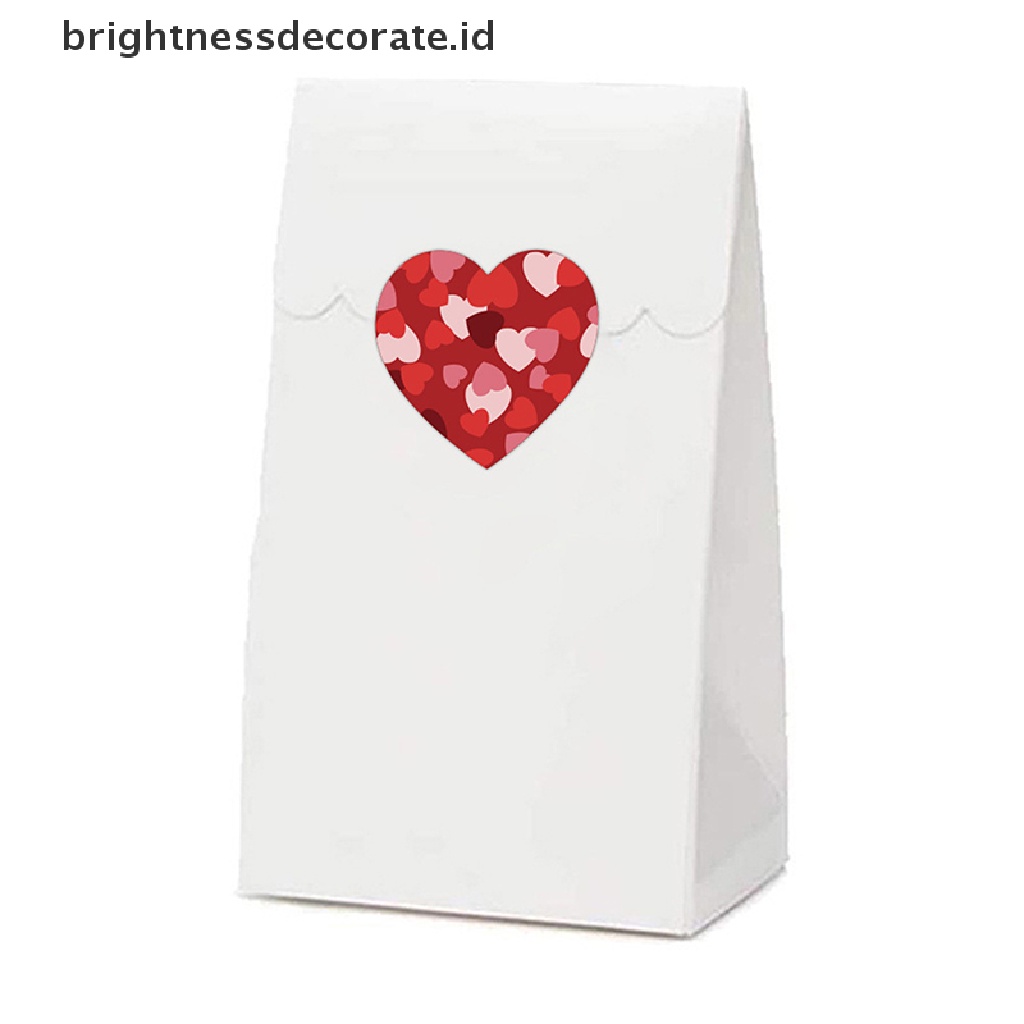 [Birth] New 500pcs/roll Valene's Day Adhesive Stickers Heart Shaped Stickers Labels [ID]