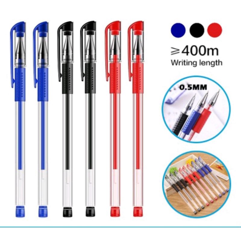 

PULPEN GEL INK 0.5 Mm / ALAT TULIS KANTOR SEKOLAH PULPEN WARNA STANDAR MURAH TERBARU