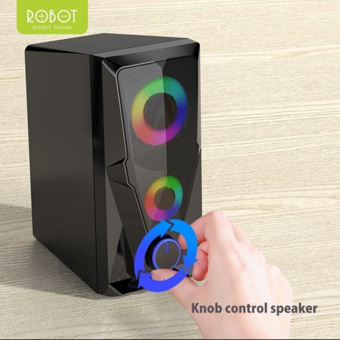 Robot RS200 Speaker Gaming Laptop / PC - Speaker Aktif Robot Rs200 RGB 6W Original