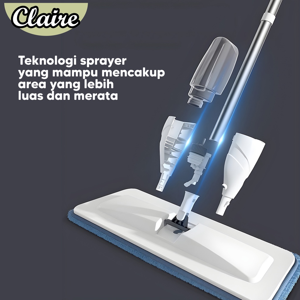 Water Spray Mop / Alat Kain Pel Include Spray / SPRAY MOP WITH MANUAL SWEEPER