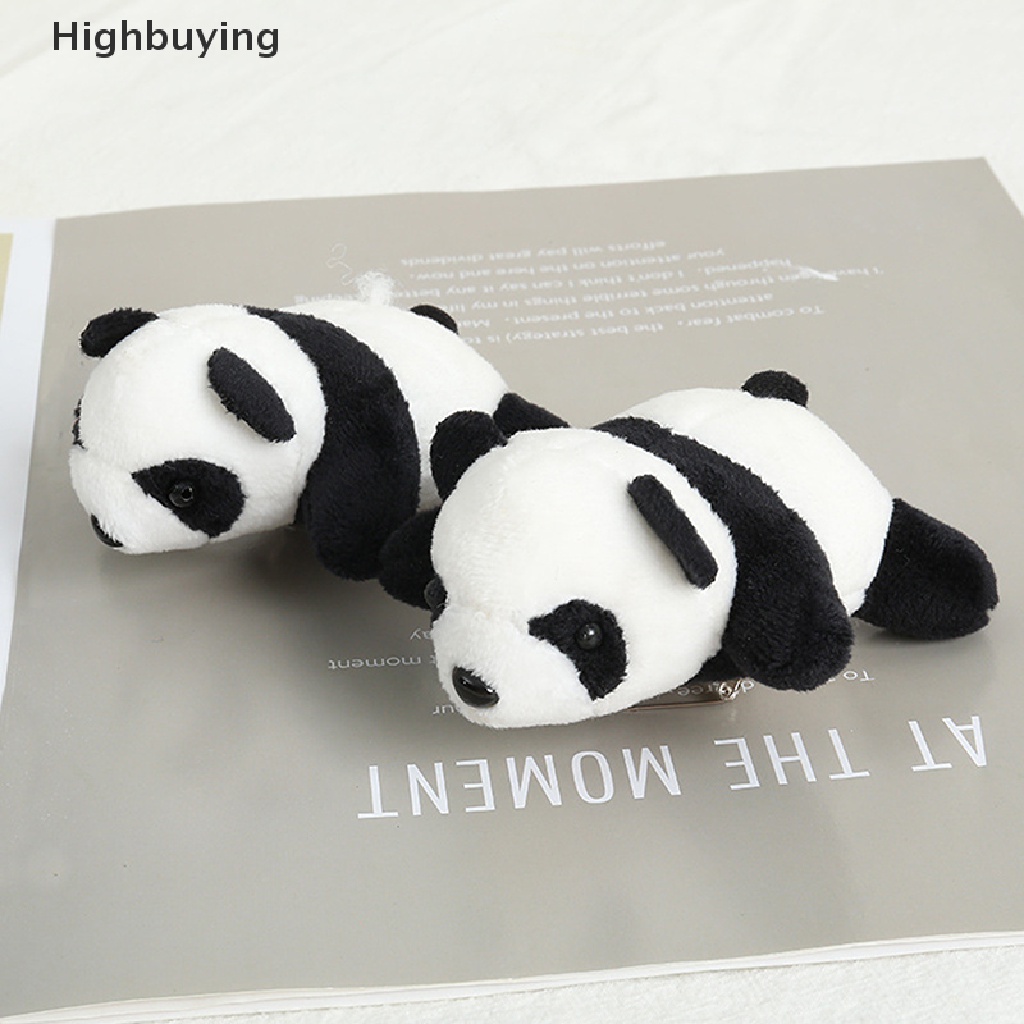 Hbid Panda Bros Boneka Beruang Hewan Kartun Pin Berbulu Mewah Lucu Brooch Pin Glory