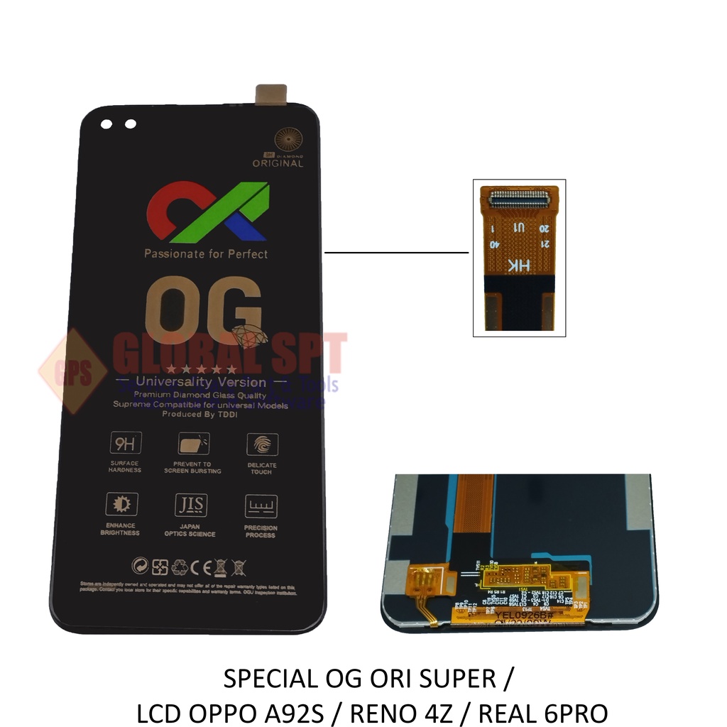 SPECIAL OG ORI SUPER / LCD TOUCHSCREEN OPPO A92S / RENO 4Z / 6PRO