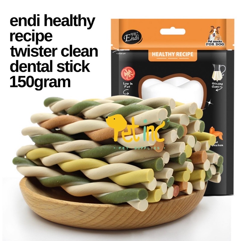 Endi healthy recipe twister clean dental stick 150gram