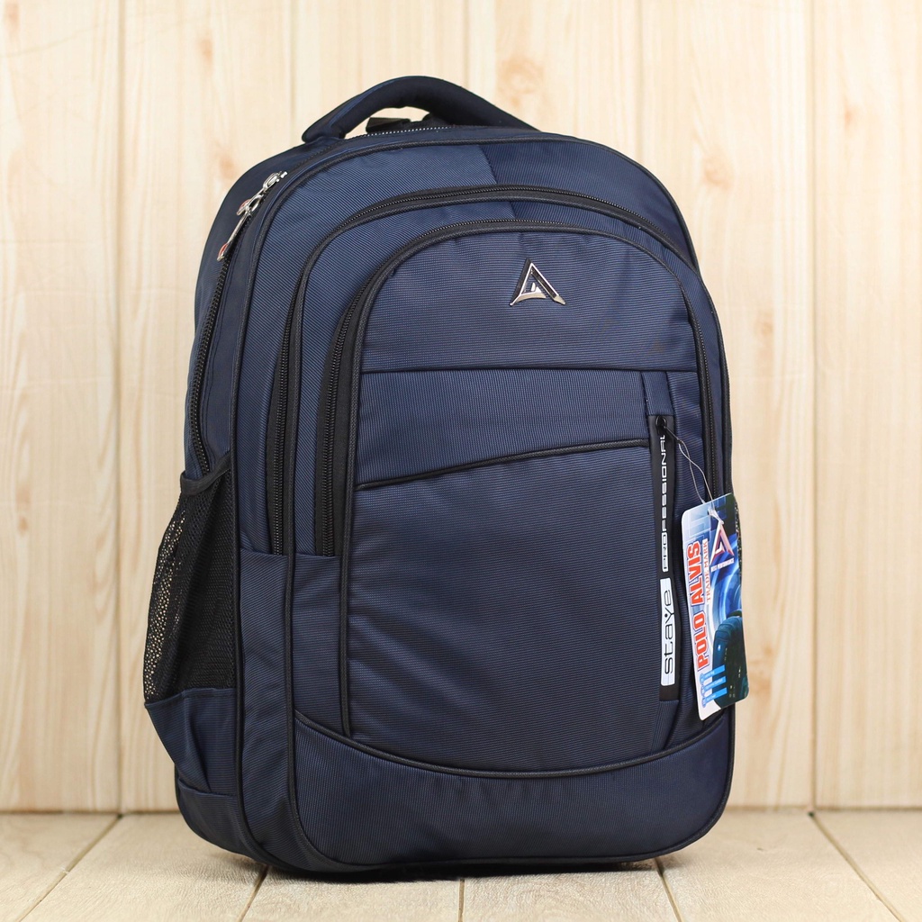 Backpack Tebal Multifungsi Tas Pria Polo Alvis Pro Navy Ransel Laptop Tebal Murah Tas Kantor Keren Kuliah Punggung Distro Promo Nyaman Cocok Untuk Sekolah Free Raincover