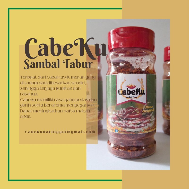 

Cabe Rawit Bubuk Sambal Tabur Wasilah CabeKu 85 g