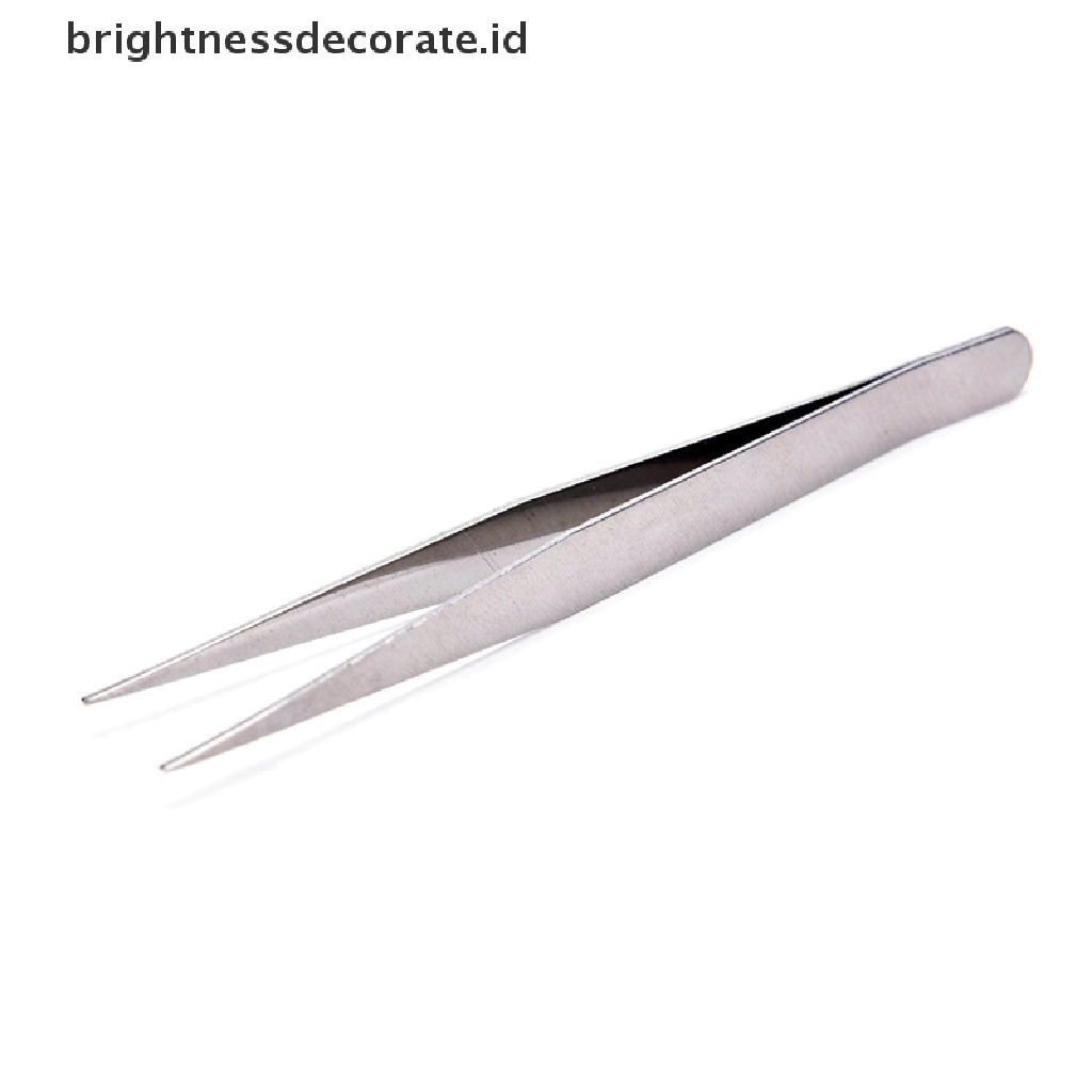 [Birth] 2pcs Stainless Steel Lurus El Pinset Patchwork Hook Pick-up Alat Makeup [ID]