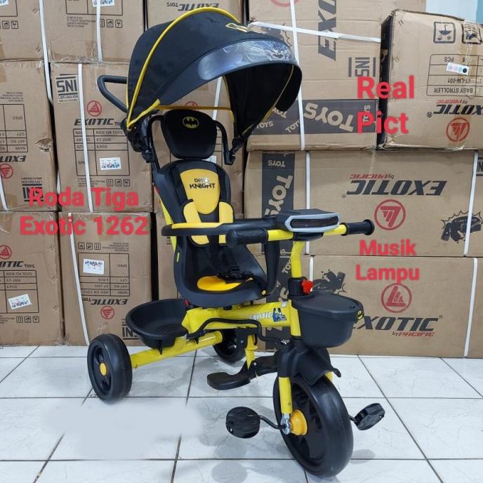 SEPEDA ANAK RODA TIGA SEPEDA STROLLER BAYI RODA 3 EXOTIC BATMAN 1262 GRRT646546Y