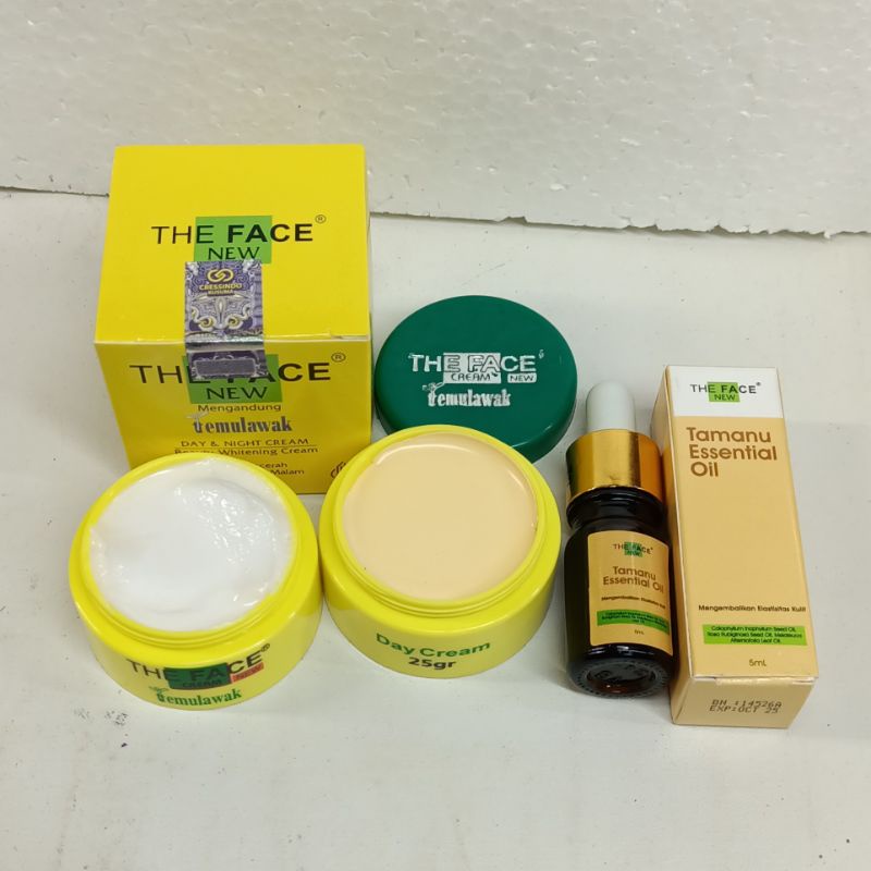 PROMO .. Cream The Face &amp; Serum Tamanu Essential Pemutih Wajah