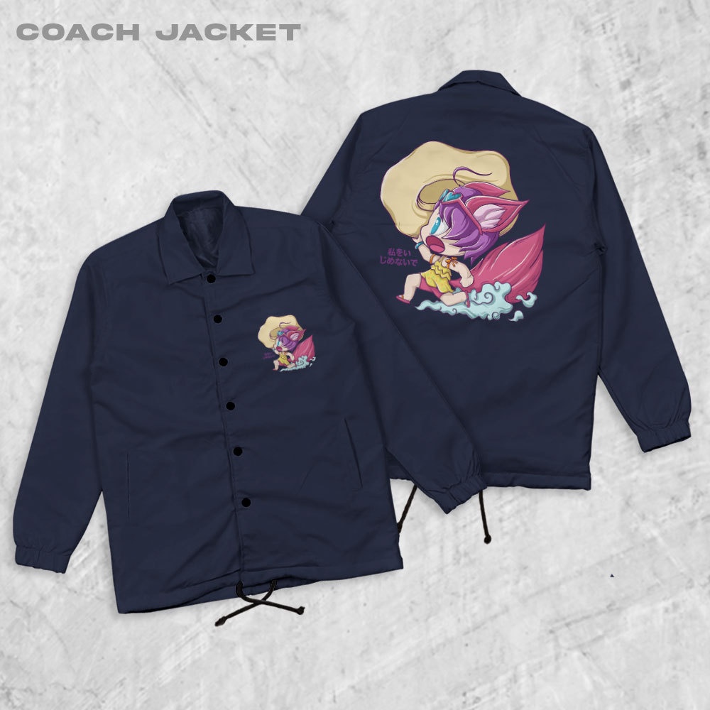 Fortglass NANA Coach Jaket Polos Pria Jaket Parasut Unisex Coach Pria Lengan Panjang