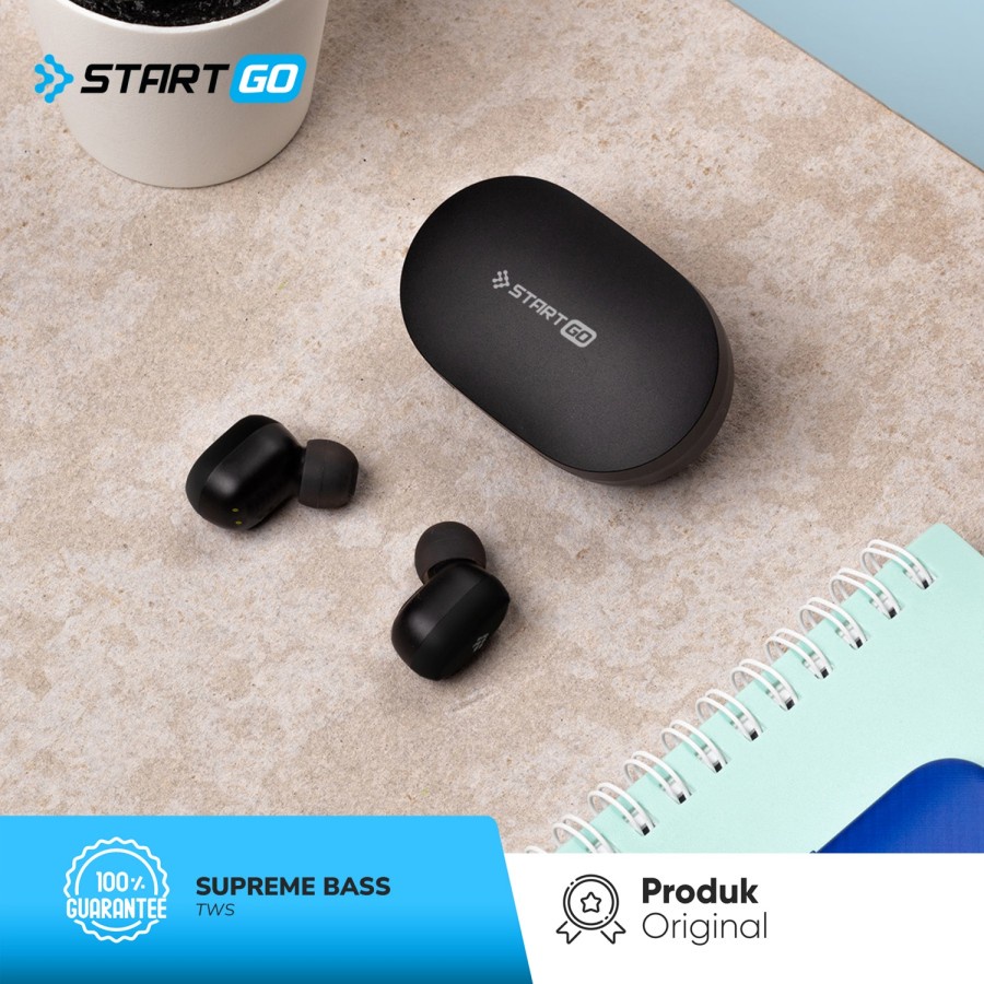 StartGo SUPREME BASS In-Ear TWS Earphone Bluetooth 5.3 Garansi Resmi