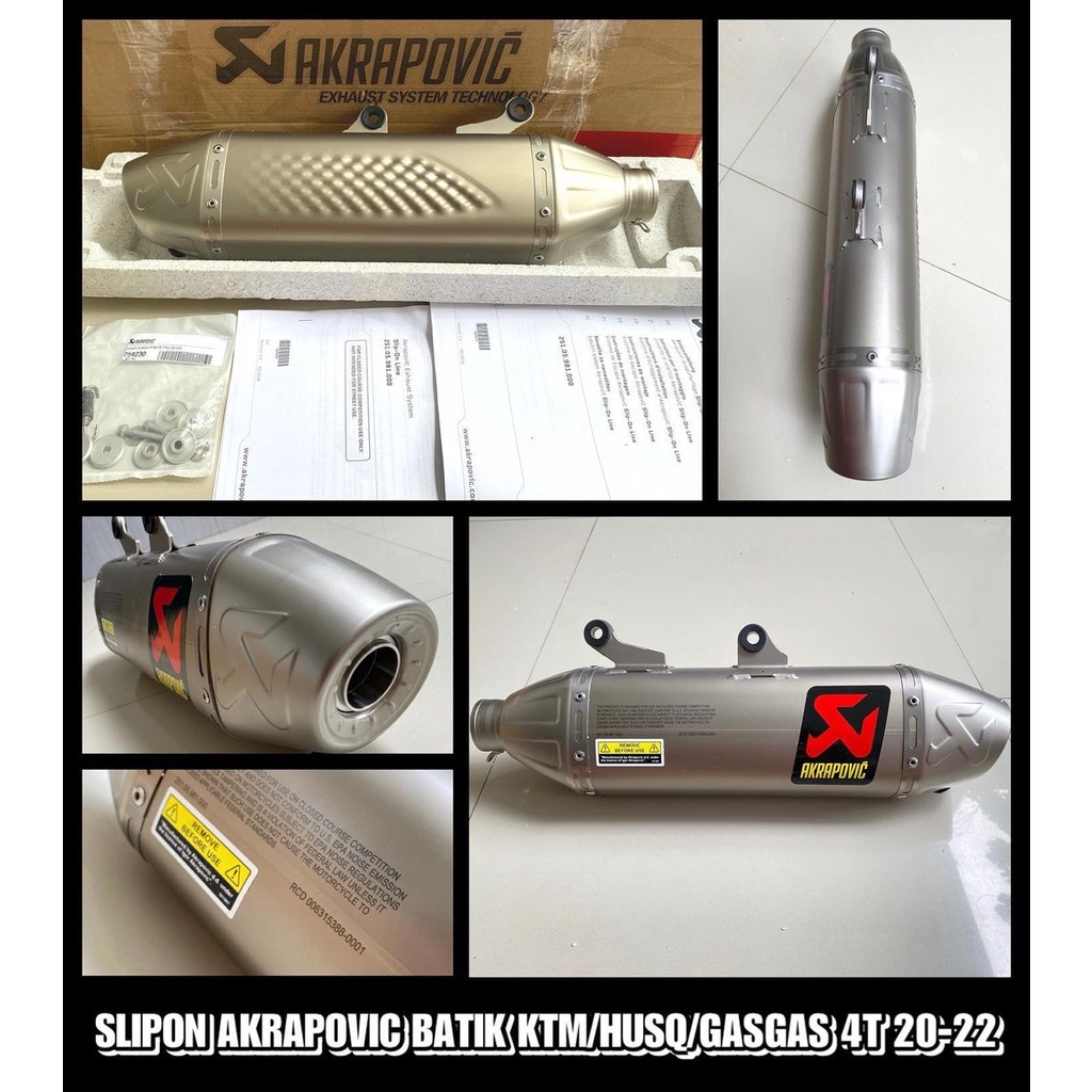 Knalpot Akrapovic Batik KTM EXCF 350/500 Knalpot KTM Akrapovic
