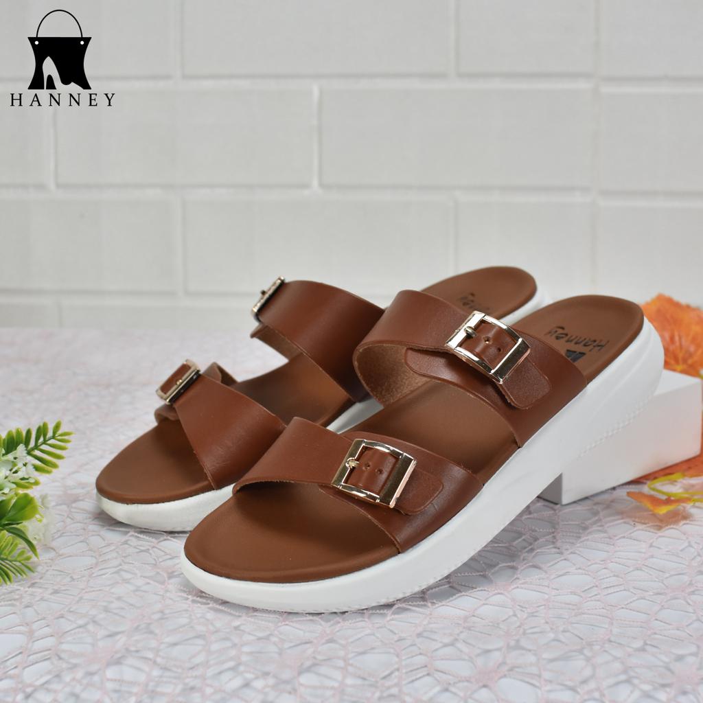 sandal selop wanita wedges ban 2 sandal selop hanney size 36-40