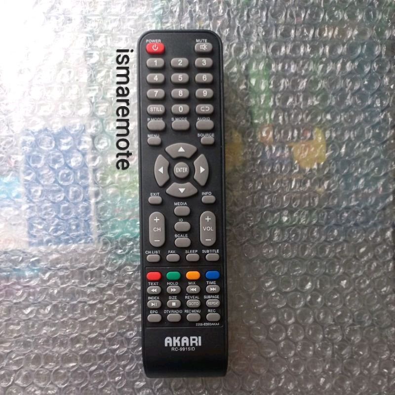 REMOTE REMOT TV AKARI LCD LED RC 99151D