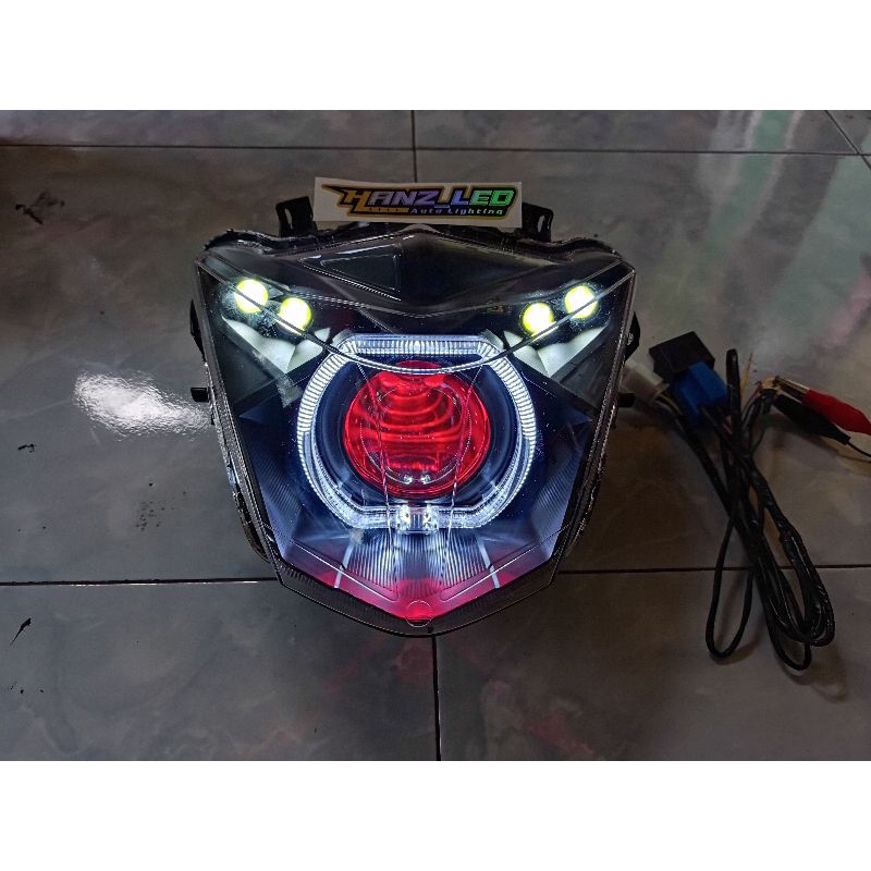Custom lampu depan Beat Esp Biled AES