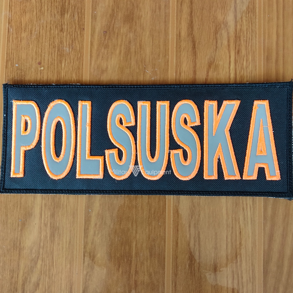 Logo Bordir POLSUSKA | Logo Bordir Timbul | Logo Set Polsuska