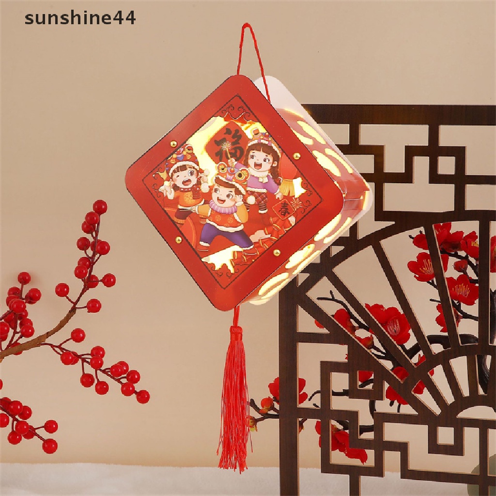 Sunshine DIY Hanging Rabbit Lantern 2023dekorasi Imlek Lampion Festival.