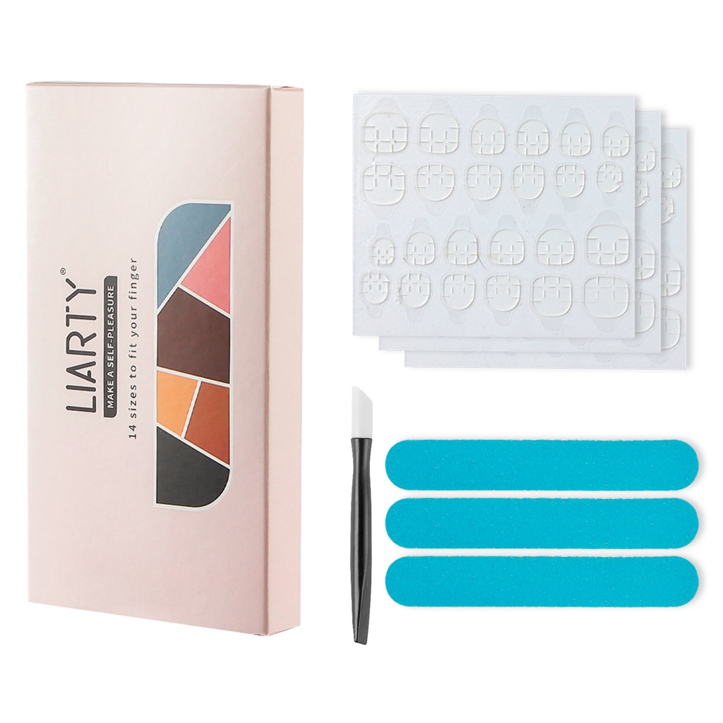【1-3 Days Delivery】168PCS Foreverlily Nails in 14 Sizes 6 Colors High-Quality Kemasan StripPalsu Baru Fake Nails Palsu 3d Kuku Palsu Polos French Manicure Nail Beauty Tools