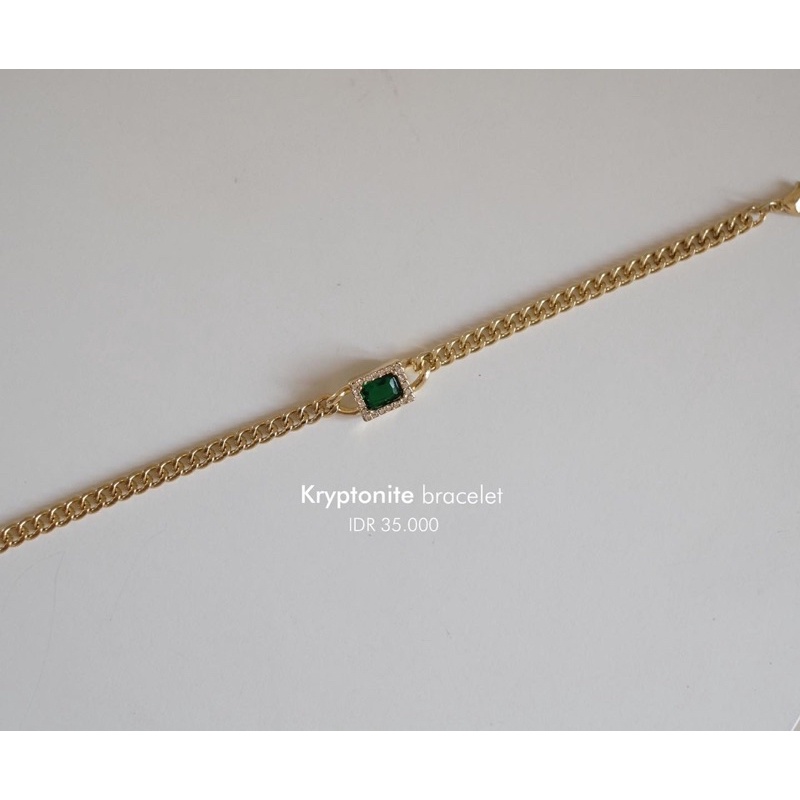 Ark.co - KRYPTONITE (necklace ; bracelet ) emerald black choker chain necklace kalung rantai hijau statement minimalis
