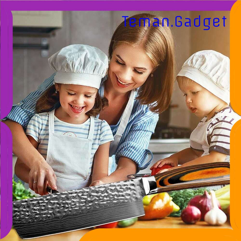 TG - DPR XITUO Pisau Dapur Chef Knife Santoku Cleaver 7 Inch - CK114