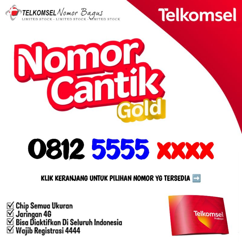 Nomor Cantik Telkomsel Simpati 5555 6666
