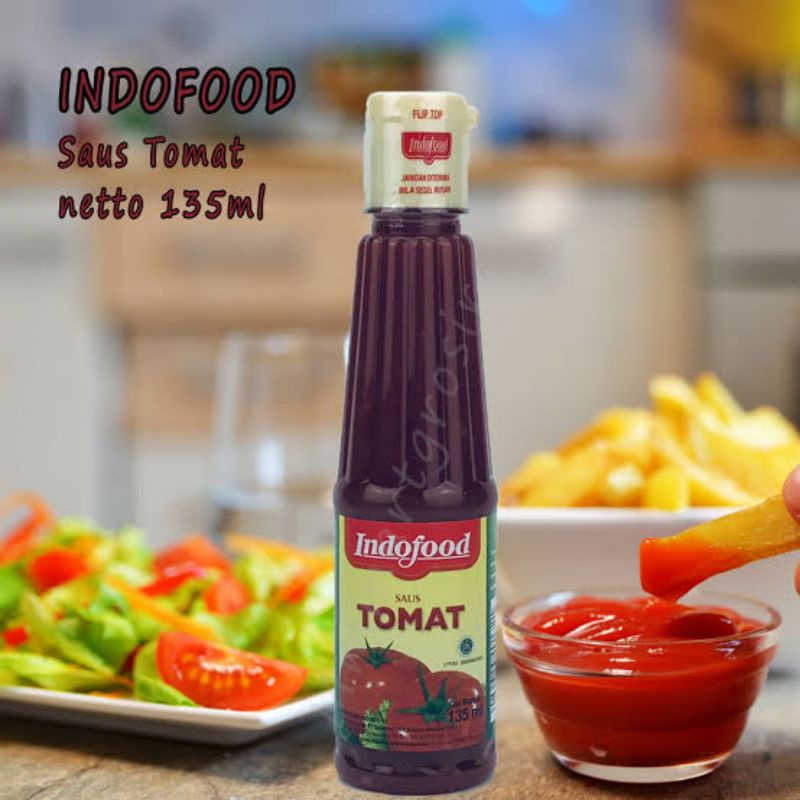 

Saus Tomat Indofood kemasan botol 135 ml