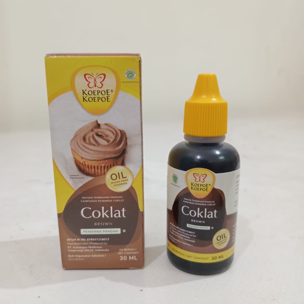 

KOEPOE KOEPOE PEWARNA MAKANAN OIL BASE - COKELAT 30 ML / LARUT MINYAK