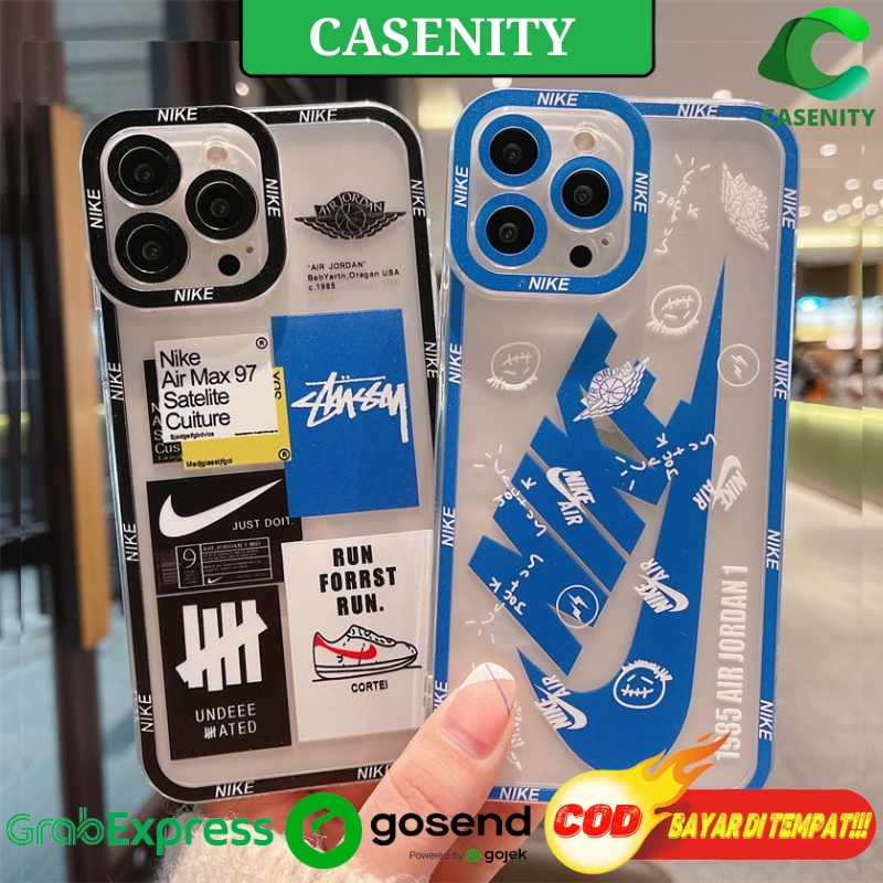 Case Vivo Y15S Y01 Y12 Y15 Y17 V21 5G Casing Soft Case Silikon Nike Air Jordan Transparant TPU High 