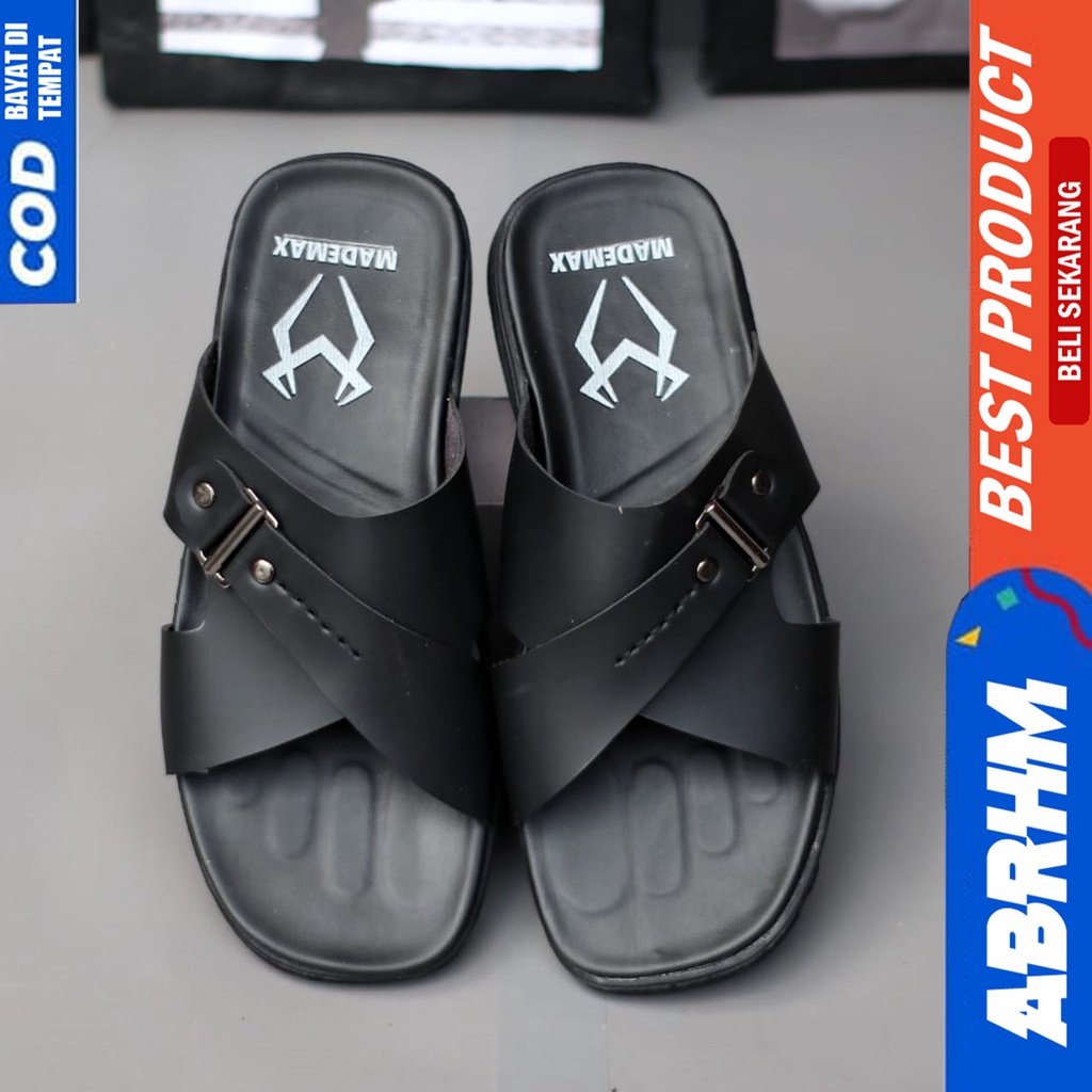 Sandal Slide Pria Sendal Selop Pria Abraham HAWKEY