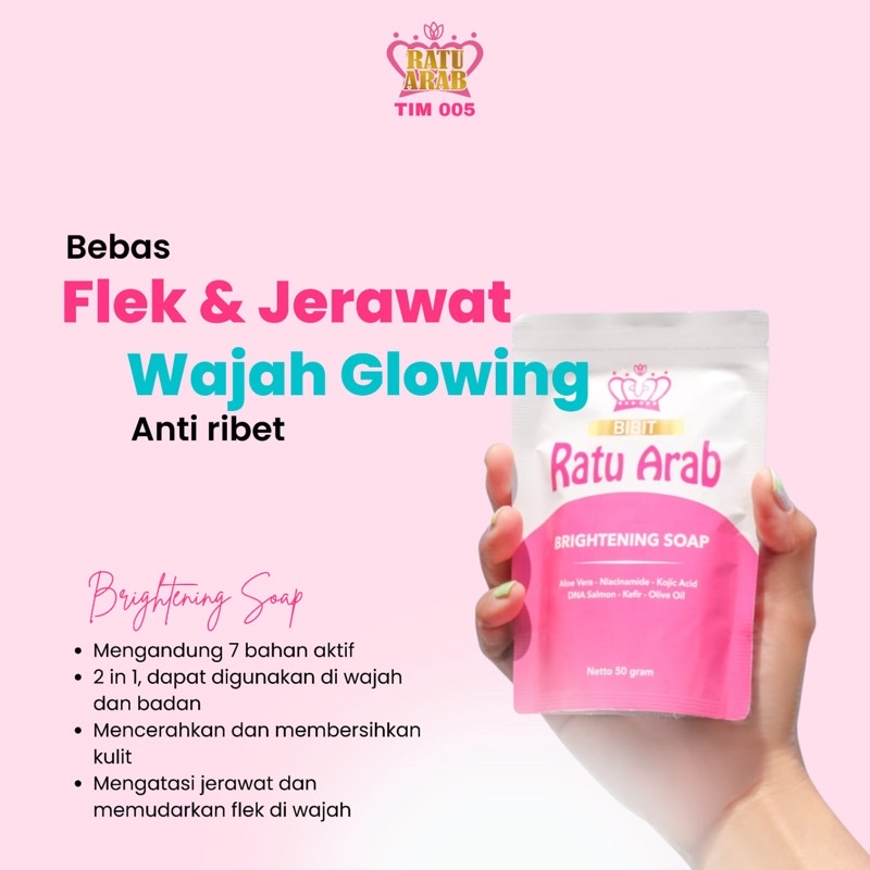 Ratu Arab Brightening Soap BPOM | Sabun Brightening Ratu Arab Original BPOM